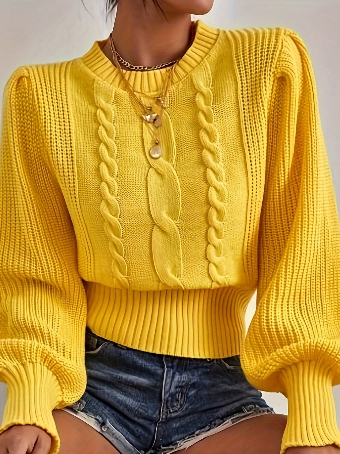 Knitted Pullover D9730#